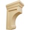 Ekena Millwork 2 1/2"W x 4"D x 6"H Small Gomez Wood Bracket, Alder BKTW02X04X06GOAL - alternate 1